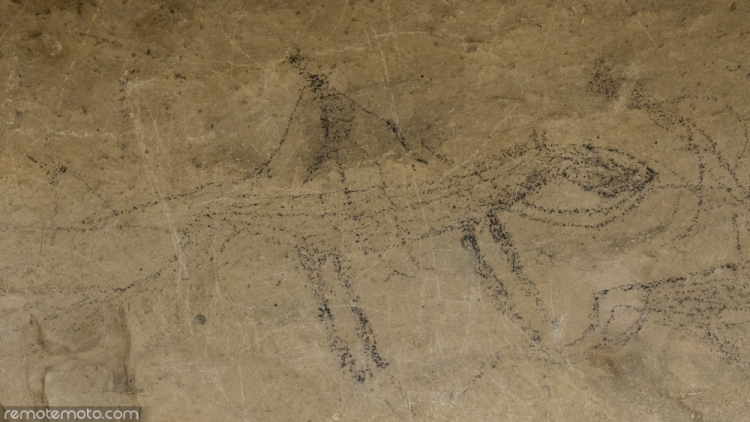 One of the roack art drawings
