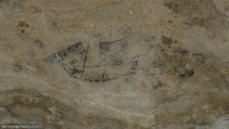 One of the roack art drawings